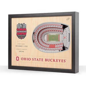 image:imageYouTheFan NCAA 25Layer StadiumView Wall ArtOhio State Buckeyes 100th