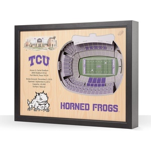 image:imageYouTheFan NCAA 25Layer StadiumView Wall ArtTCU Horned Frogs FB