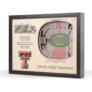 image:imageYouTheFan NCAA 25Layer StadiumView Wall ArtTexas Tech Red Raiders FB