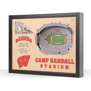 image:imageYouTheFan NCAA 25Layer StadiumView Wall ArtWisconsin Badgers FB