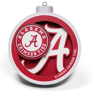 image:imageYouTheFan NCAA 3D Logo Series OrnamentAlabama Crimson Tide
