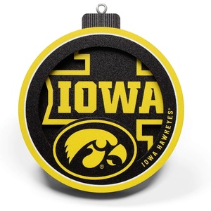 image:imageYouTheFan NCAA 3D Logo Series OrnamentIowa Hawkeyes