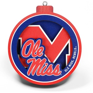 image:imageYouTheFan NCAA 3D Logo Series OrnamentMississippi Rebels