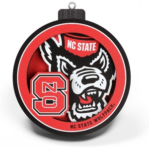 image:imageYouTheFan NCAA 3D Logo Series OrnamentNC State Wolfpack