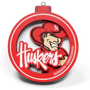 image:imageYouTheFan NCAA 3D Logo Series OrnamentNebraska Cornhuskers