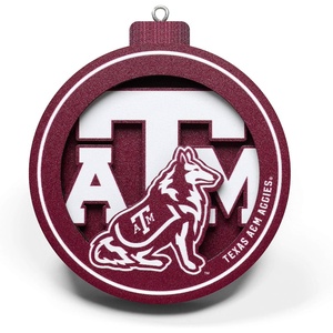 image:imageYouTheFan NCAA 3D Logo Series OrnamentTexas AM Aggies