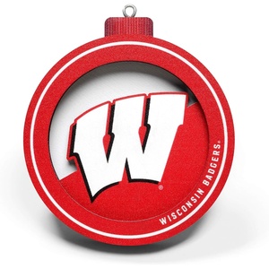 image:imageYouTheFan NCAA 3D Logo Series OrnamentWisconsin Badgers