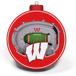 image:imageYouTheFan NCAA 3D StadiumView OrnamentWisconsin Badgers