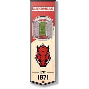 image:imageYouTheFan NCAA Arizona Wildcats 3D Stadium 6x19 Banner  McKale Memorial CenterArkansas Razorbacks