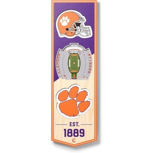 image:imageYouTheFan NCAA Arizona Wildcats 3D Stadium 6x19 Banner  McKale Memorial CenterClemson Tigers
