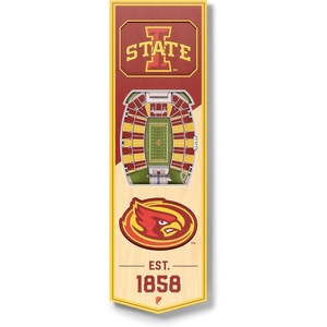 image:imageYouTheFan NCAA Arizona Wildcats 3D Stadium 6x19 Banner  McKale Memorial CenterIowa State Cyclones
