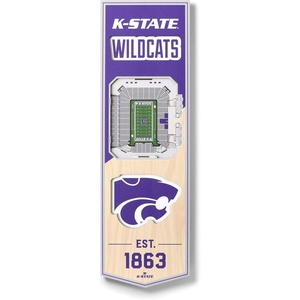 image:imageYouTheFan NCAA Arizona Wildcats 3D Stadium 6x19 Banner  McKale Memorial CenterKansas State Wildcats