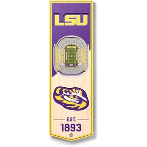 image:imageYouTheFan NCAA Arizona Wildcats 3D Stadium 6x19 Banner  McKale Memorial CenterLSU Tigers