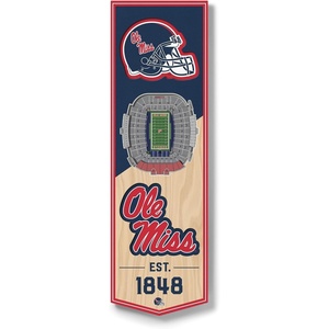 image:imageYouTheFan NCAA Arizona Wildcats 3D Stadium 6x19 Banner  McKale Memorial CenterMississippi Rebels