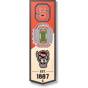 image:imageYouTheFan NCAA Arizona Wildcats 3D Stadium 6x19 Banner  McKale Memorial CenterNC State Wolfpack