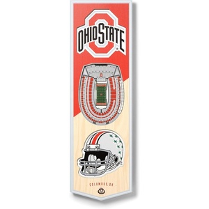 image:imageYouTheFan NCAA Arizona Wildcats 3D Stadium 6x19 Banner  McKale Memorial CenterOhio State Buckeyes