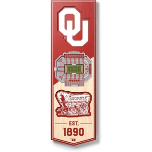 image:imageYouTheFan NCAA Arizona Wildcats 3D Stadium 6x19 Banner  McKale Memorial CenterOklahoma Sooners