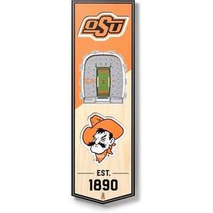 image:imageYouTheFan NCAA Arizona Wildcats 3D Stadium 6x19 Banner  McKale Memorial CenterOklahoma State Cowboys