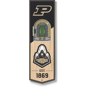 image:imageYouTheFan NCAA Arizona Wildcats 3D Stadium 6x19 Banner  McKale Memorial CenterPurdue Boilermakers FB