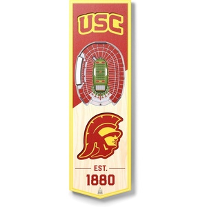 image:imageYouTheFan NCAA Arizona Wildcats 3D Stadium 6x19 Banner  McKale Memorial CenterUSC Trojans