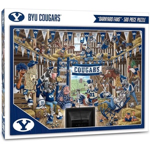image:imageYouTheFan NCAA Barnyard Fans 500pc PuzzleBYU Cougars