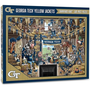 image:imageYouTheFan NCAA Barnyard Fans 500pc PuzzleGeorgia Tech Yellow Jackets