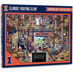 image:imageYouTheFan NCAA Barnyard Fans 500pc PuzzleIllinois Fighting Illini