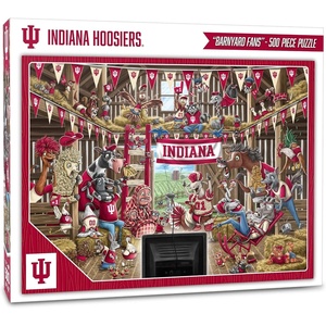 image:imageYouTheFan NCAA Barnyard Fans 500pc PuzzleIndiana Hoosiers