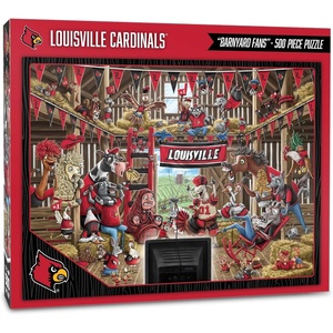 image:imageYouTheFan NCAA Barnyard Fans 500pc PuzzleLouisville Cardinals