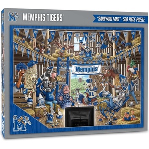 image:imageYouTheFan NCAA Barnyard Fans 500pc PuzzleMemphis Tigers