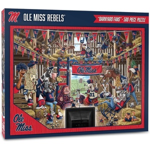 image:imageYouTheFan NCAA Barnyard Fans 500pc PuzzleMississippi Rebels