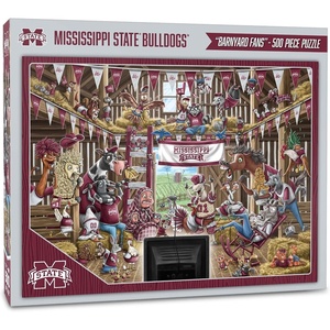 image:imageYouTheFan NCAA Barnyard Fans 500pc PuzzleMississippi State Bulldogs