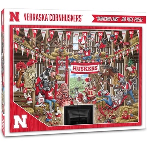 image:imageYouTheFan NCAA Barnyard Fans 500pc PuzzleNebraska Cornhuskers