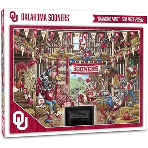 image:imageYouTheFan NCAA Barnyard Fans 500pc PuzzleOklahoma Sooners