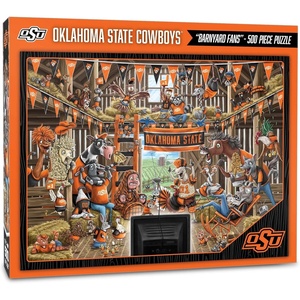 image:imageYouTheFan NCAA Barnyard Fans 500pc PuzzleOklahoma State Cowboys