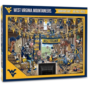 image:imageYouTheFan NCAA Barnyard Fans 500pc PuzzleWest Virginia Mountaineers