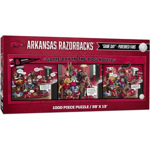 image:imageYouTheFan NCAA Game Day in the Dog House  1000pc PuzzleArkansas Razorbacks
