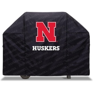 image:imageYouTheFan NCAA Heavy Duty Waterproof Grill Cover  UV Resistant Durable Polyester BBQ Cover Weatherproof Protection for Outdoor Gas or Charcoal Grills for Grills up to 5 WideNebraska Cornhuskers