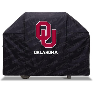 image:imageYouTheFan NCAA Heavy Duty Waterproof Grill Cover  UV Resistant Durable Polyester BBQ Cover Weatherproof Protection for Outdoor Gas or Charcoal Grills for Grills up to 5 WideOklahoma Sooners