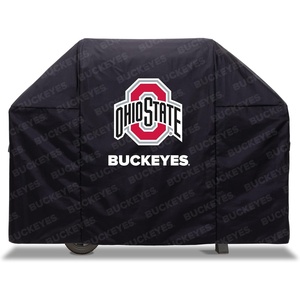 image:imageYouTheFan NCAA Heavy Duty Waterproof Grill Cover  UV Resistant Durable Polyester BBQ Cover Weatherproof Protection for Outdoor Gas or Charcoal Grills for Grills up to 5 WideOhio State Buckeyes