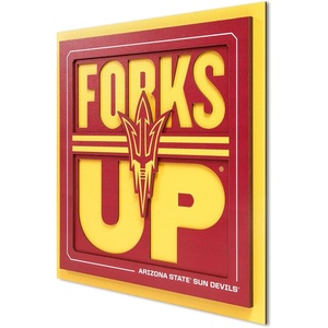 image:imageYouTheFan NCAA North Carolina Tar Heels Slogan Series 3D Wall ArtArizona State Sun Devils