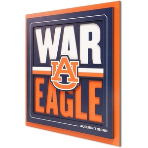 image:imageYouTheFan NCAA North Carolina Tar Heels Slogan Series 3D Wall ArtAuburn Tigers
