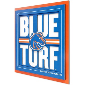 image:imageYouTheFan NCAA North Carolina Tar Heels Slogan Series 3D Wall ArtBoise State Broncos