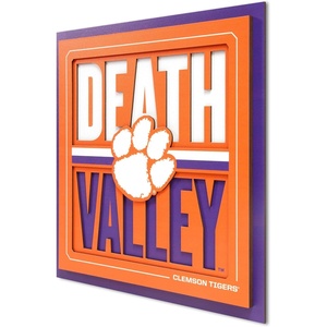image:imageYouTheFan NCAA North Carolina Tar Heels Slogan Series 3D Wall ArtClemson Tigers
