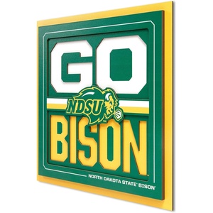 image:imageYouTheFan NCAA North Carolina Tar Heels Slogan Series 3D Wall ArtNorth Dakota State Bison