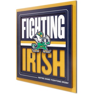 image:imageYouTheFan NCAA North Carolina Tar Heels Slogan Series 3D Wall ArtNotre Dame Fighting Irish