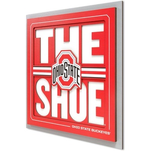 image:imageYouTheFan NCAA North Carolina Tar Heels Slogan Series 3D Wall ArtOhio State Buckeyes