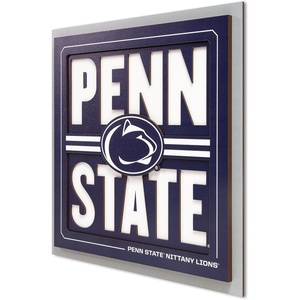 image:imageYouTheFan NCAA North Carolina Tar Heels Slogan Series 3D Wall ArtPenn State Nittany Lions