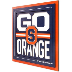 image:imageYouTheFan NCAA North Carolina Tar Heels Slogan Series 3D Wall ArtSyracuse Orange
