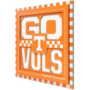 image:imageYouTheFan NCAA North Carolina Tar Heels Slogan Series 3D Wall ArtTennessee Volunteers